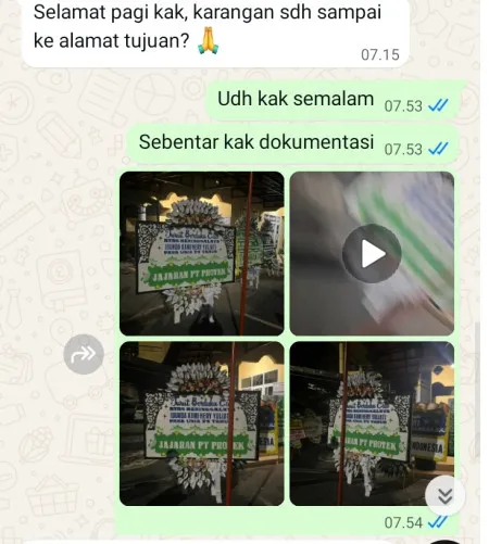 Pengiriman Papan Bunga Selamat Paduroso Purworejo