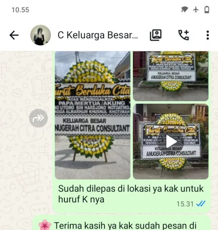 Pengiriman Papan Bunga Duka Paduroso Purworejo