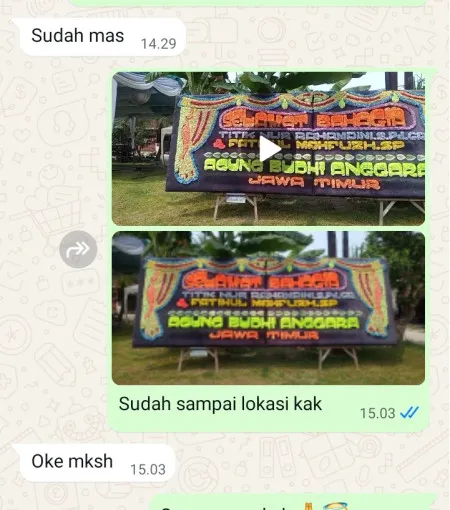 Pengiriman Papan Bunga Paduroso Purworejo